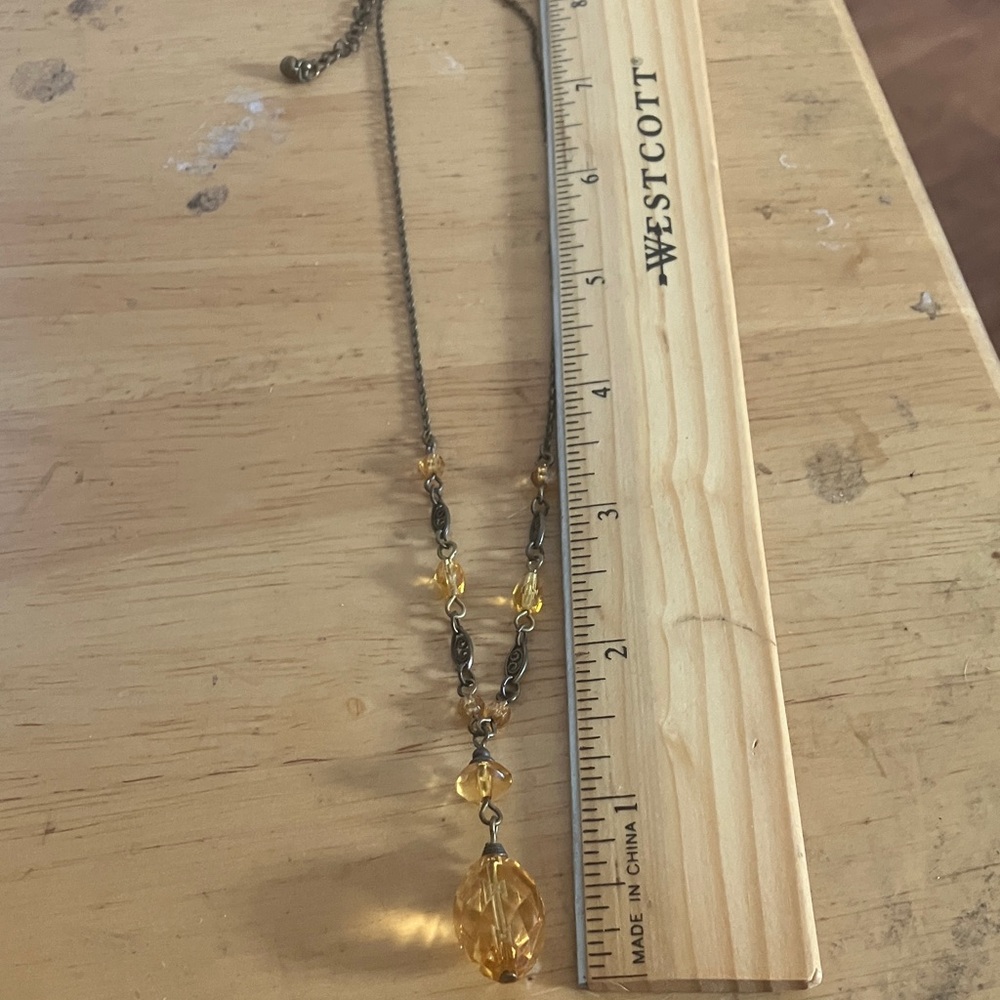 Yellow Beaded Necklace